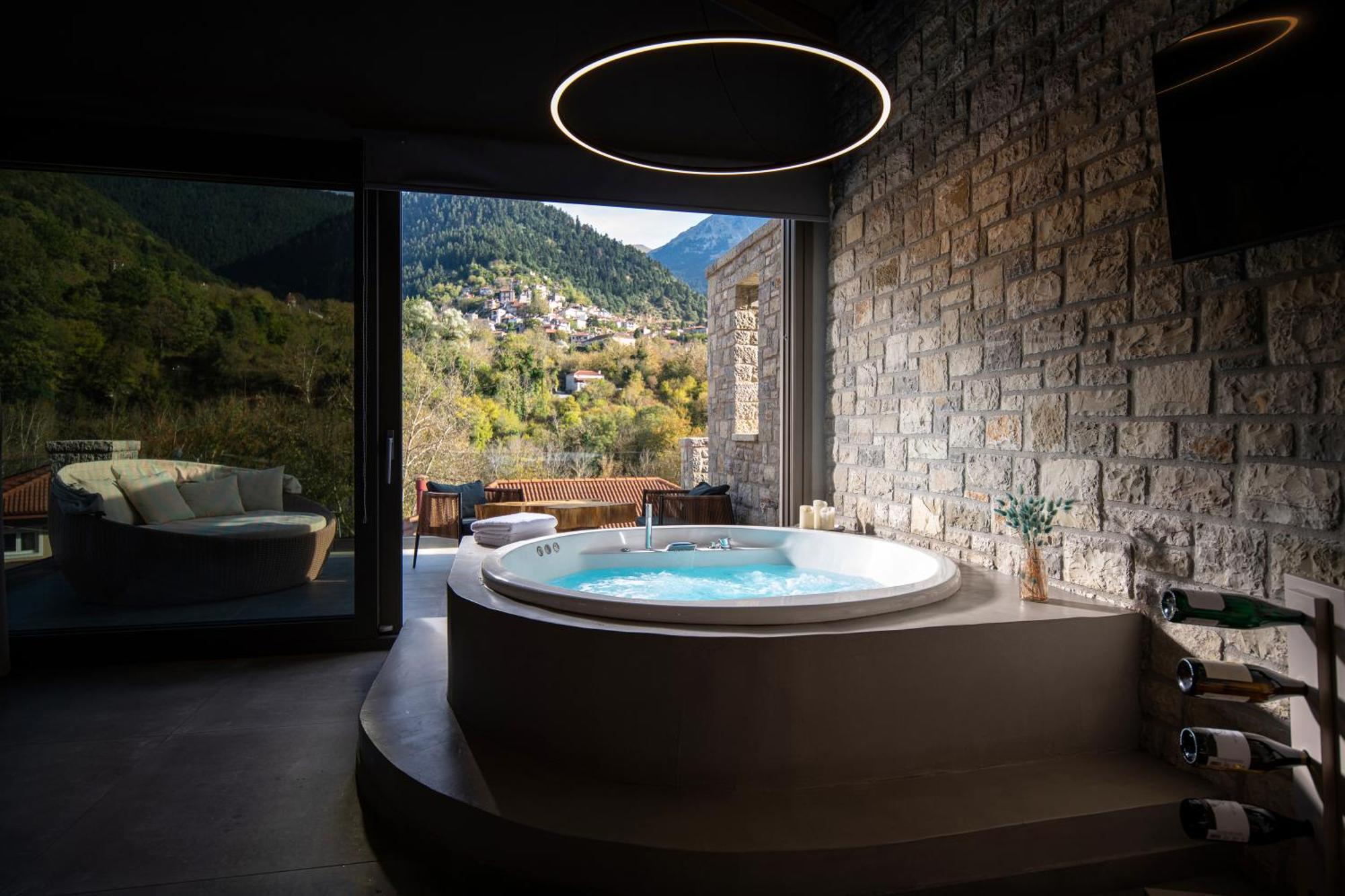 Evora Luxury Suites Mega Chorio Экстерьер фото
