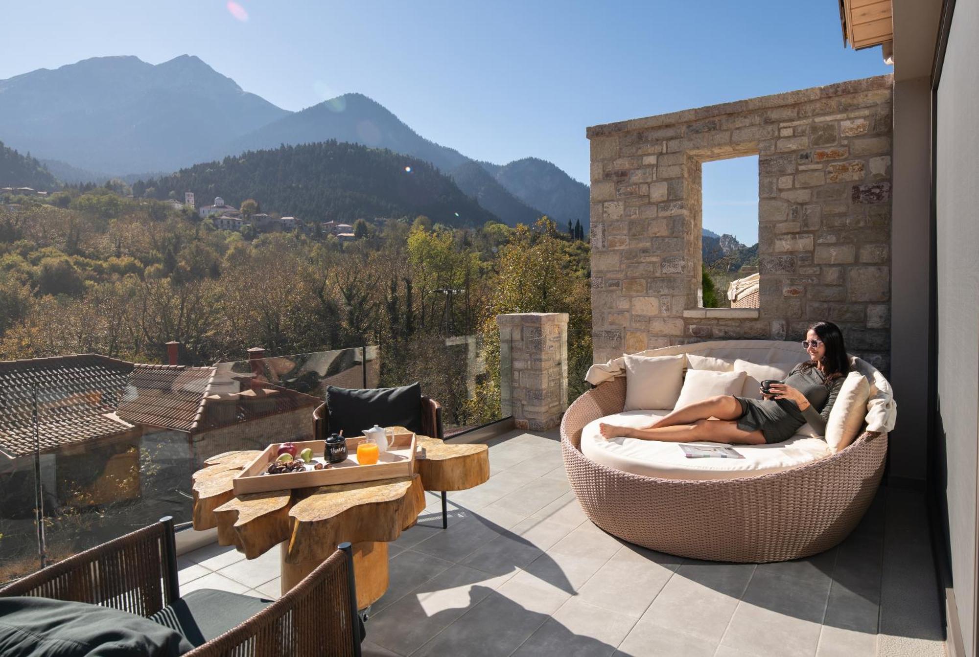 Evora Luxury Suites Mega Chorio Экстерьер фото